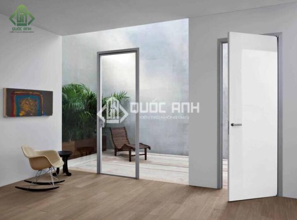 Cửa kính 1 cánh giúp tiết kiệm không gian hiệu quả.