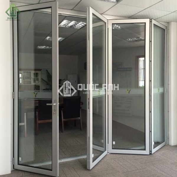 Cửa kính khung bao inox.