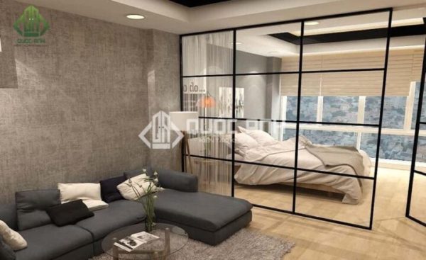 Vách ngăn kính khung sắt là giải pháp được khách hàng lựa chọn nhiều.
