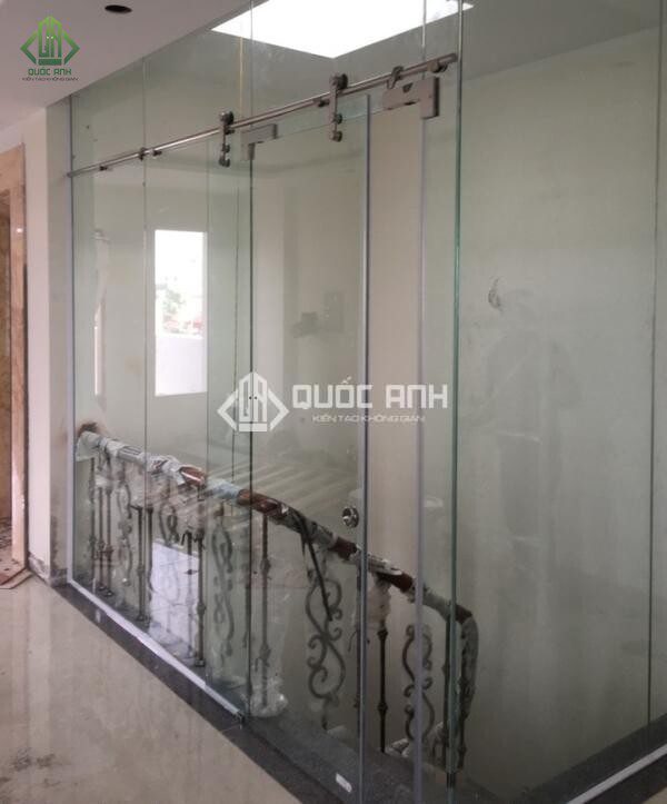 Cửa kính lùa treo phi 25 được nhiều khách hàng lựa chọn hiện nay.