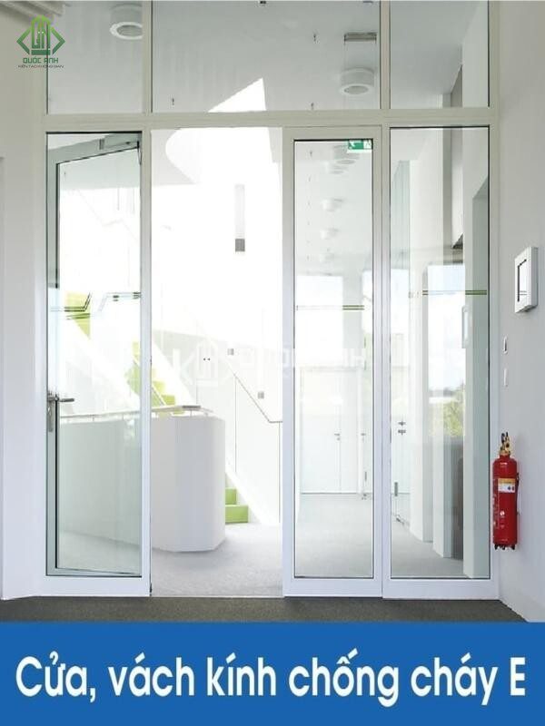 Cửa vách kính chống cháy E.