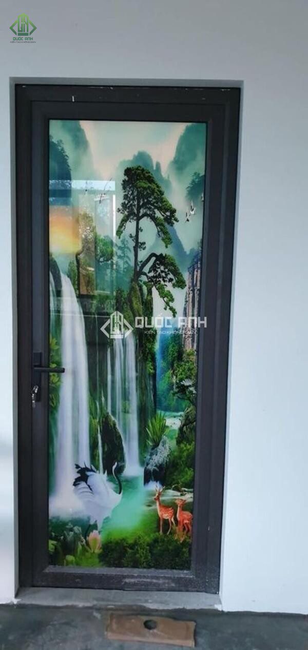 Cửa nhôm kính 3D gồm 3 thành phần chính là khung nhôm, kính và phụ kiện.