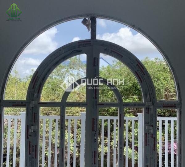 Cửa nhôm Xingfa uốn vòm hệ 55.