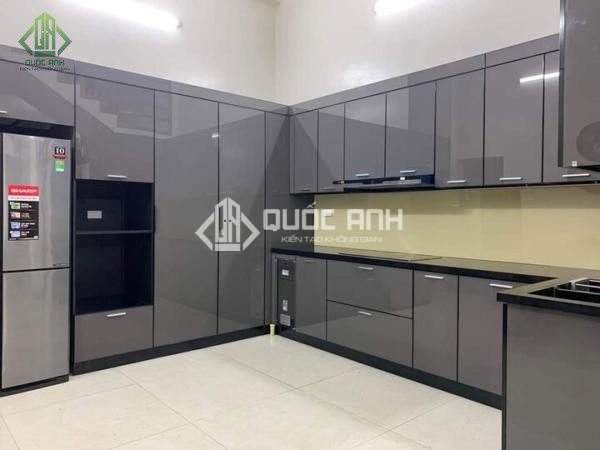 Tủ bếp inox có độ bền cao.
