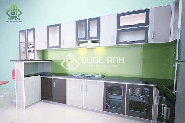 Một số lưu ý cần biết khi thiết kế tủ bếp đen trắng.