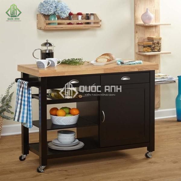 Tùy vào không gian để chọn màu tủ bếp phù hợp.