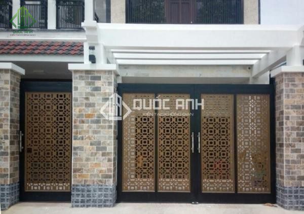 Mẫu cổng sắt đẹp ấn tượng.